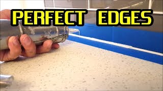 How to apply Silicone Caulking or Sealant and get perfect edges [upl. by Zipah]