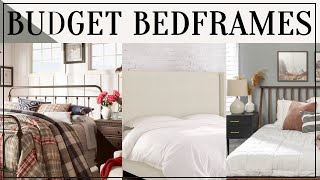 Top 5 Affordable Bed Frames  Upholstered Beds Wood Beds and Metal Beds [upl. by Denn762]