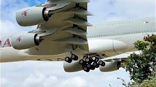 PLANESPOTTING FROM LONDON HEATHROW AIRPORT  RW27L Landings  Myrtle Avenue  1st July 2023  4K [upl. by Aisirtap]