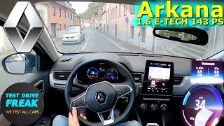 2023 Renault Arkana ETECH 145 Techno 143 PS COUNTRY ROAD POV DRIVE with Fuel Consumption [upl. by Analed54]