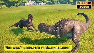 Who wins Indoraptor vs Majungasaurus  Jurassic World Evolution [upl. by Latsirk47]