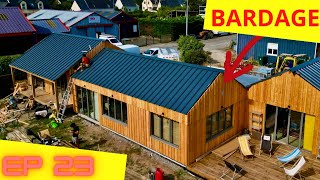 Pose du bardage bois cap ferret sur la cabane des marais EP 23 [upl. by Dorwin]