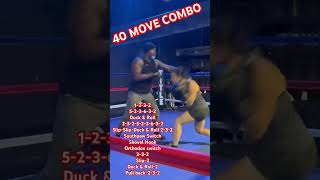 40 MOVE COMBO boxing training padwork [upl. by Ardyth86]