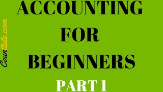 Accounting for Beginners  Part 1  The Accounting Equation [upl. by Ilwain]