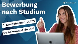 Bewerbung nach Studium  Formulierungshilfe [upl. by Rao]