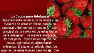 Jugos para Adelgazar Rápidamente  jugos naturales para adelgazar [upl. by Crescantia]