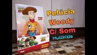 Brinquedo Boneco De Pelúcia Woody Que Fala  Toy Story Disney  Multikids  Tops Virtual [upl. by Schubert]