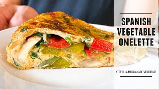 A Seriously Good Vegetable Omelette  Tortilla Murciana de Verduras Recipe [upl. by Yasdnil]