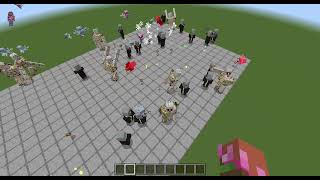 Minecraft but 30 evokers go against 10 iron golems [upl. by Alviani]