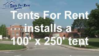 Tents For Rent Tent Install Time Lapse [upl. by Bradley]