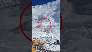 Massive Everest Avalanche Nearly Hits Camp [upl. by Albertina]