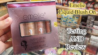 Emelie Liquid Blush Unboxing And Review  Best Liquid Blushon [upl. by Holbrooke]