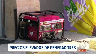 Costos elevados de generadores eléctricos limitan su compra para locales pequeños [upl. by Schwinn]