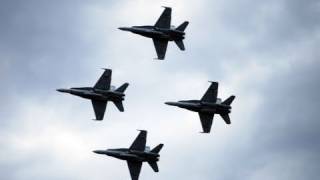 Avalon Airshow 2007  Part 4  F18 Formation Flying [upl. by Nayk]