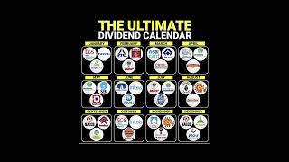 THE ULTIMATE DIVIDEND CALENDAR 🤑  Best Dividend Stocks For Long Term stockmarket [upl. by Narmis]