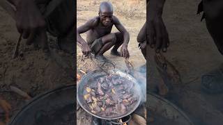 Thats incredible delicious food made by hadzabe tribe middle of nowhere without any spices 😋‼️food [upl. by Eerahs567]