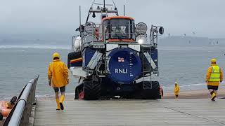 Exmouth RNLI Lifeboat Launch 260818 [upl. by Sloan]