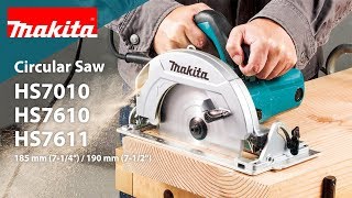 Makita Circular Saw HS7010  HS7610  HS7611 [upl. by Dacia]