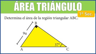 ÁREA de un TRIÁNGULO RECTÁNGULO NOTABLE 37° y 53°  Determina el área de la región triangular ABC [upl. by Adniroc]