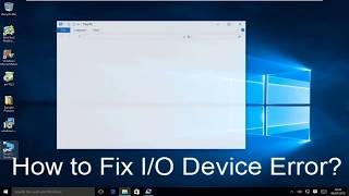 How to Fix IO Device Error Windows 10 StepbyStep Guide [upl. by Arahsat]