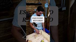 COMO PONER esquinero de REFUERZO ✅️shortsviral viral viralvideo carpintería madera carpenter [upl. by Negah]