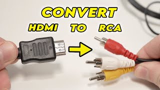 HDMI to RCA  How to Convert [upl. by Lowenstein]