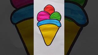 Cute Drawing Icecream 🍨 for Kids drawing kidsvideo [upl. by Alios304]