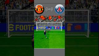 Manchester United FC vs Paris Saint Germain  Football match  Penalty shoot by efootball  shorts [upl. by Anairam168]