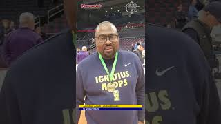 St Ignatius assistant coach Lyndon Brooks after the 6656 D1 State Championship win vs Centerville [upl. by Norreht]