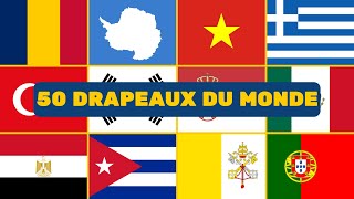 QUIZ DRAPEAUX 50 DRAPEAUX DU MONDE [upl. by Treulich]