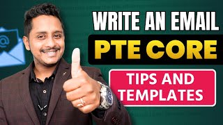 PTE Core Exam Write an Email  Tips and Template  Skills PTE Academic [upl. by Copp648]