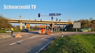 🚨🚔 Schwerer Verkehrsunfall nach Rotlichtverstoß auf B 316 in RheinfeldenNollingen 29102024 [upl. by Coster525]