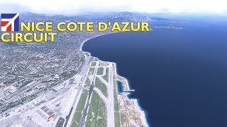 X Plane 11  Airfoillabs Cessna 172  LFMN Nice Cote DAzur Circuit [upl. by Alina457]