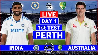 India vs Australia 1st Test Day 1 Live Scores  IND vs AUS 1st Test Live Commentary  India Bowling [upl. by Hands]