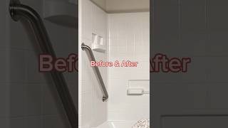 Shower caddy hacks  Small bathroom ideas  Shower caddy tension pole installation [upl. by Berk177]