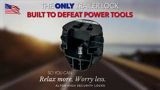 The ICON Trailer Lock  the only patented power tool resistant trailer coupler lock to keep you [upl. by Yarrum]