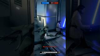 Star Wars Battlefront 2 ObiWan hides behind his block starwars battlefront2 [upl. by Brittan]