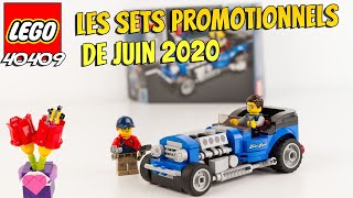 LEGO Les sets promotionnels de Juin 2020 40409 Hot Rod et Fête des Mères Review Français [upl. by Lledra638]