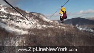 NY Zipline Adventures  Longest amp Highest  at Hunter Mountain [upl. by Hutt]