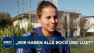 FRAUENFUSSBALLWM IN AUSTRALIEN DFBFrauen beginnen WMVorbereitung vor Ort [upl. by Enisamoht]