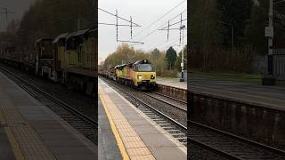 Colas Class 70 Civil Engineering 6K25 0700 Blair Atholl to Carlisle NY Passing Holytown with tones [upl. by Yzdnil266]