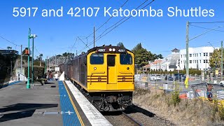 Steam Train 5917 Lithgow to Katoomba Trip Katoomba Shuttles [upl. by Kerril481]