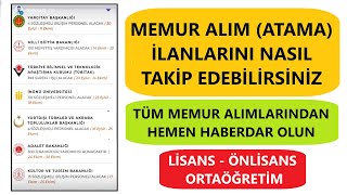 MEMUR ALIMLARINI NASIL TAKİP EDEBİLİRİSİNİZ  KPSS MEMUR ALIMLARINI NEREDEN TAKİP EDEBİLİRİM [upl. by Petit]