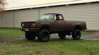 1977 Dodge W200 4x4 PickUp longbed V8 318cui [upl. by Llednohs]