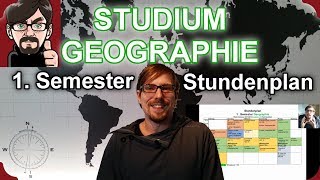 1 Semester Stundenplan Studium Geographie erklärt  Tipps für den Start in das Geographiestudium [upl. by Jocelyne280]