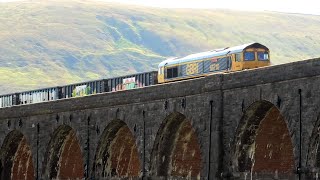 Freight trains at Ribblehead [upl. by Ailb]