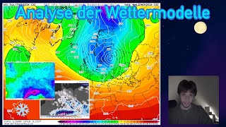 Erster Wintereinbruch Schneefall bis ins Tiefland Weiter Sturmgefahr Analyse Wetterkarten wetter [upl. by Yuri]