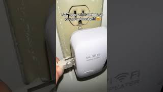 Boost Your WiFi Signal with THIS Wireless N WiFi Repeater shorts viralvideo gaming [upl. by Lewis]