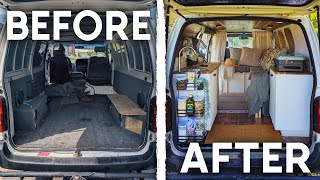 DIY Camper Van Conversion  EPIC TIMELAPSE Full Build Under 30 Days [upl. by Ayekat]