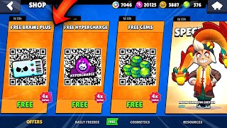 🎁👀NEW GIFT SPONGEBOB FREE QR CODE UPDATE  Brawl Stars [upl. by Joub]